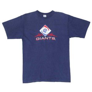 Logo 7 New York Giants Single Stitch Vintage T-Shirt Made In USA